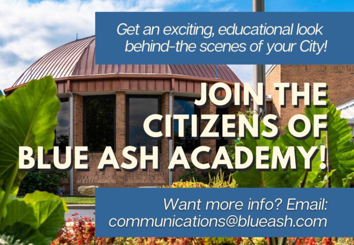 Citizens of Blue Ash Academy is back in 2023 – Get a behind the scenes look at your city!